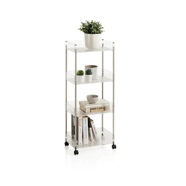 Acrylic 4-Tier Trolley