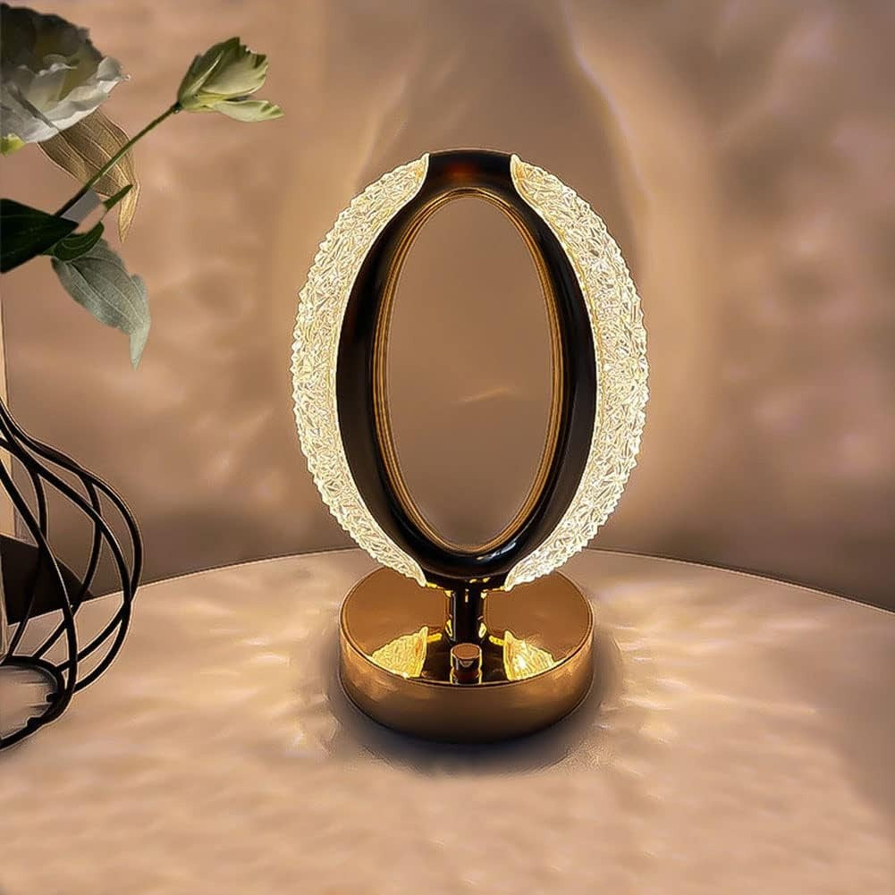 3W LED Oval Crystal Table Lamp