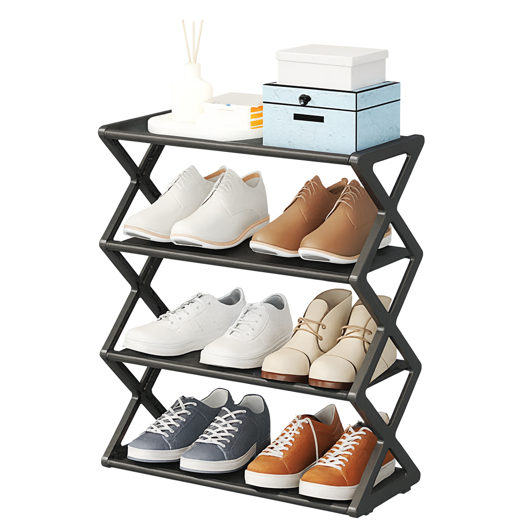 Foldable Steel Shoe Rack
