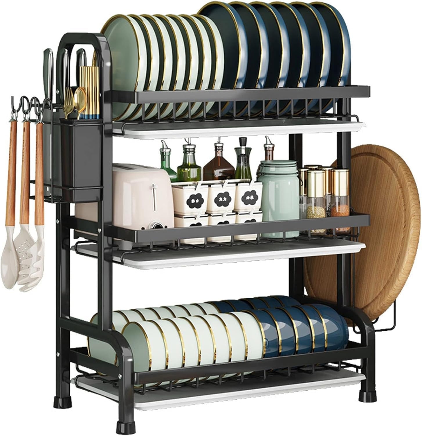 3-Tier Stainless Steel Dish Drying Rack