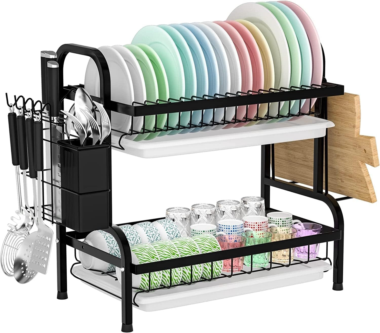2-Tier Stainless Steel Dish Drying Rack