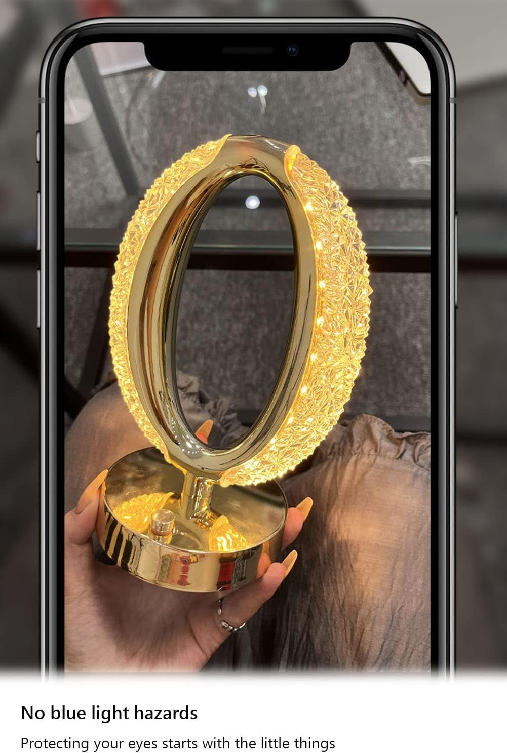 3W LED Oval Crystal Table Lamp