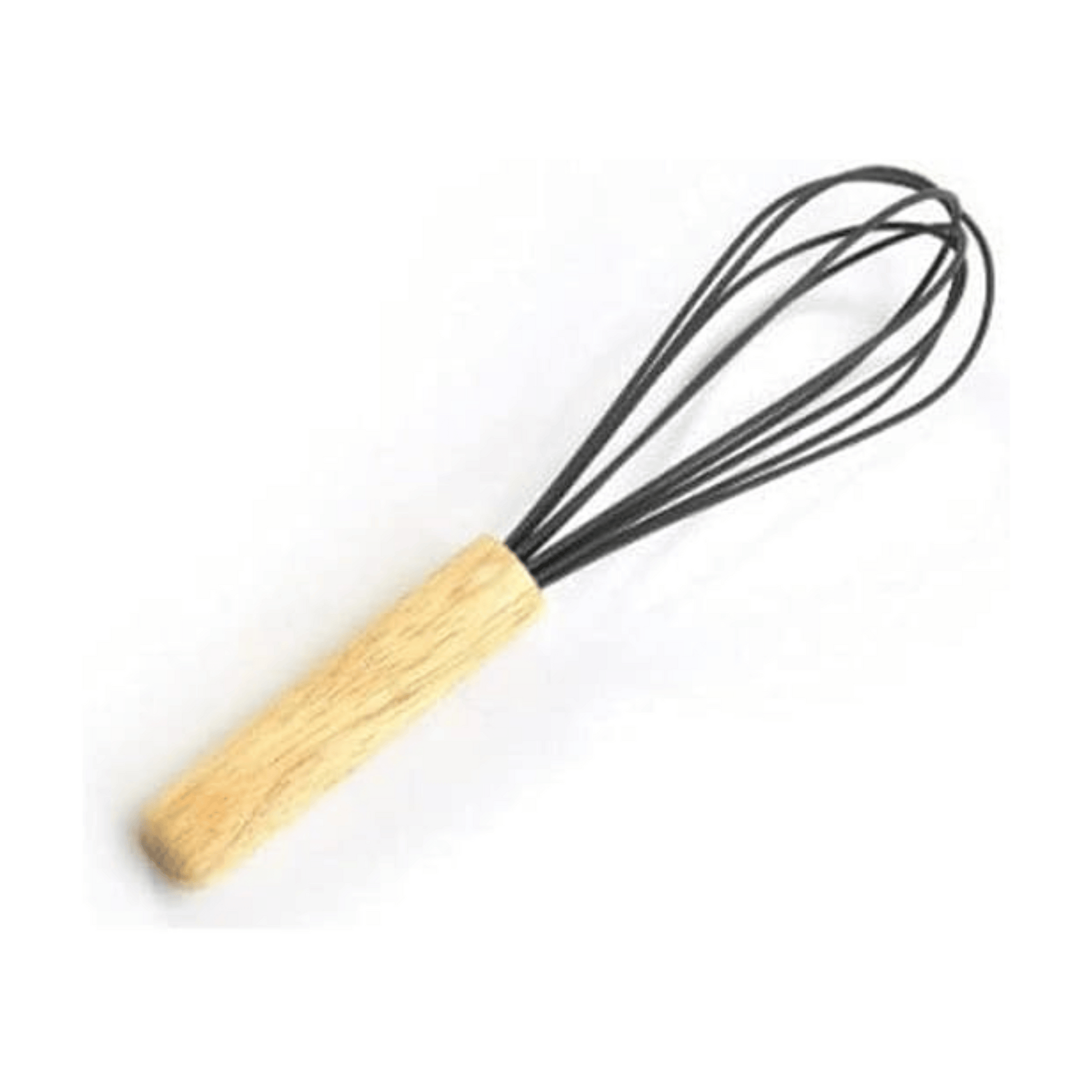 Wooden Handle Silicone Whisk – Non-Stick & Heat Resistant