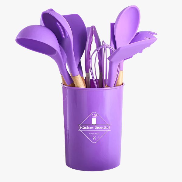 12 PCS Silicone Cooking Utensils Set