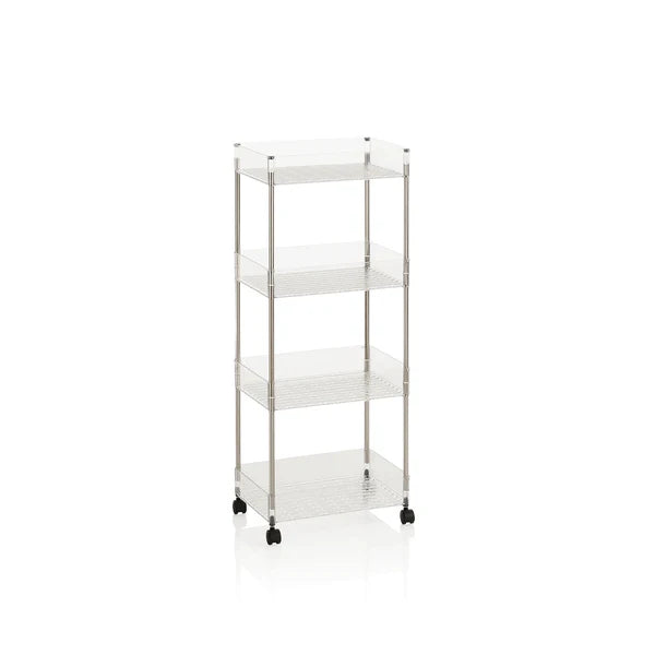 Acrylic 4-Tier Trolley