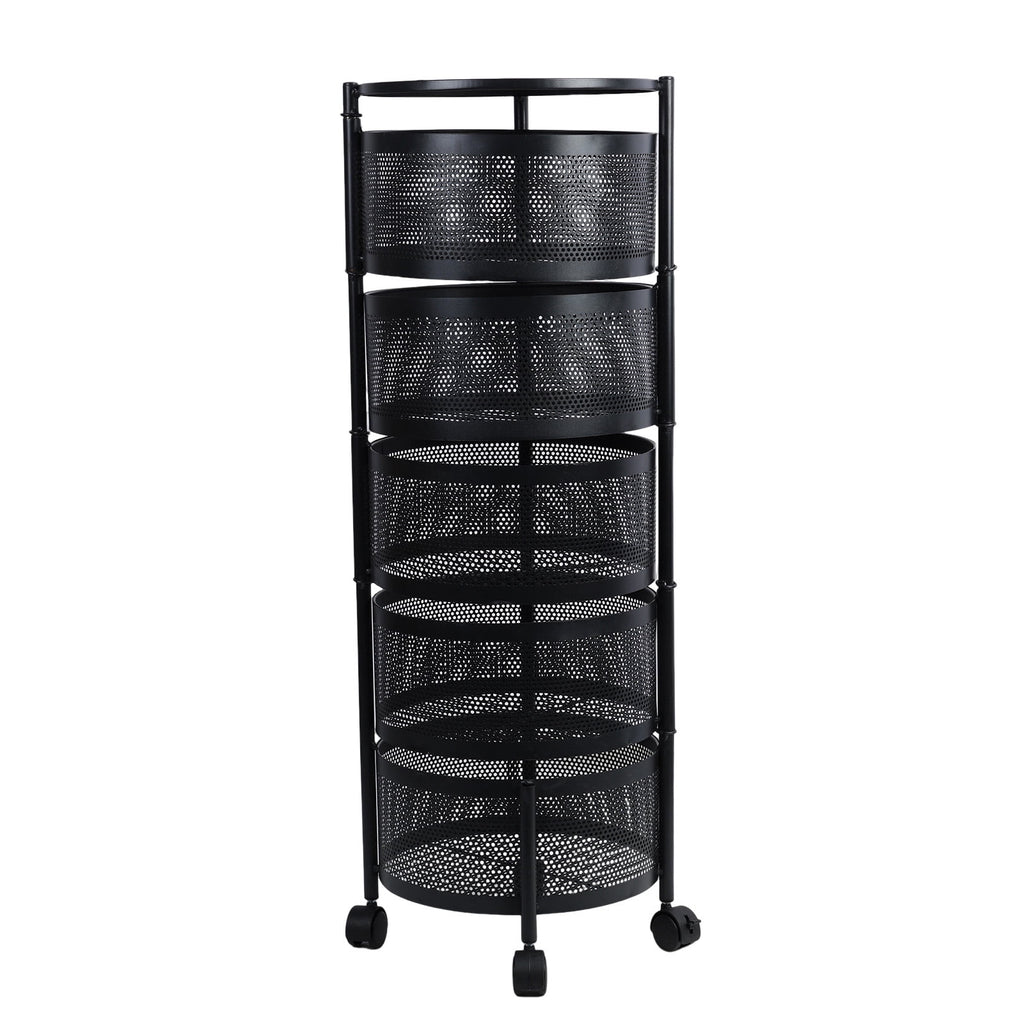 360° Rotating Kitchen Storage Trolley