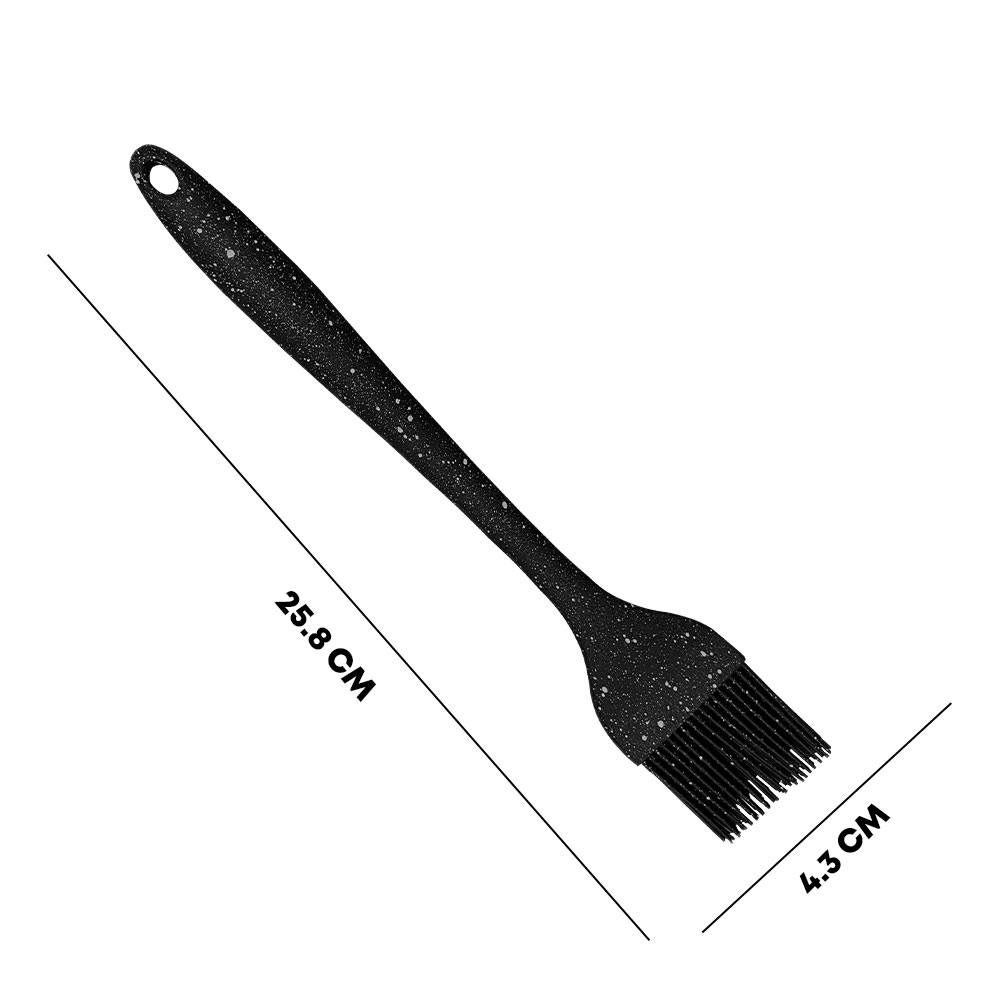Speckled Silicone Basting Brush - Black
