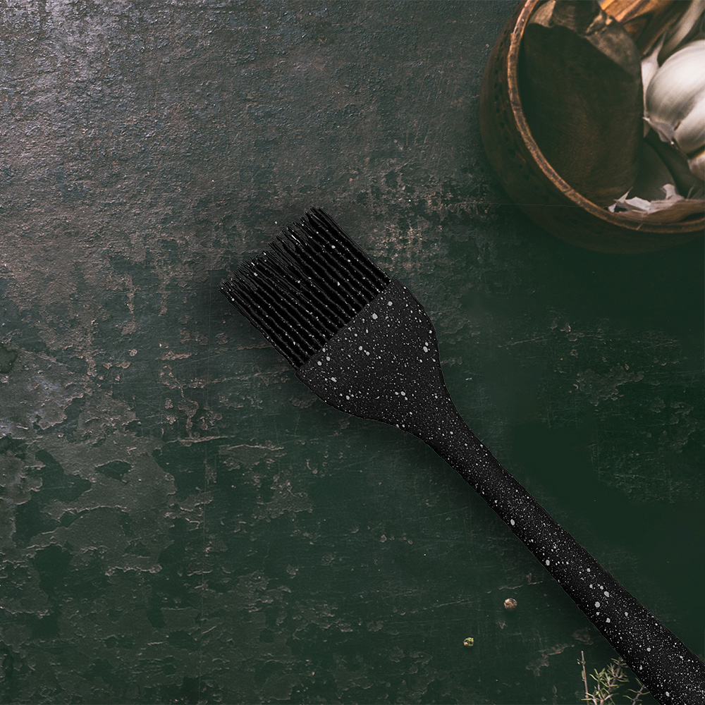 Speckled Silicone Basting Brush - Black