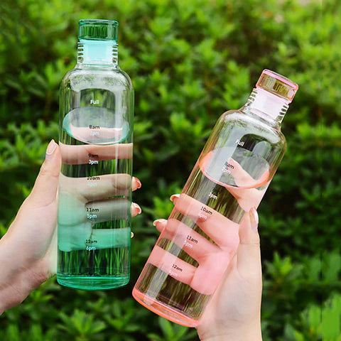 ٹائم مارکر کے ساتھ 500ml بڑی صلاحیت والی شیشے کی بوتل