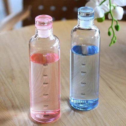 ٹائم مارکر کے ساتھ 500ml بڑی صلاحیت والی شیشے کی بوتل