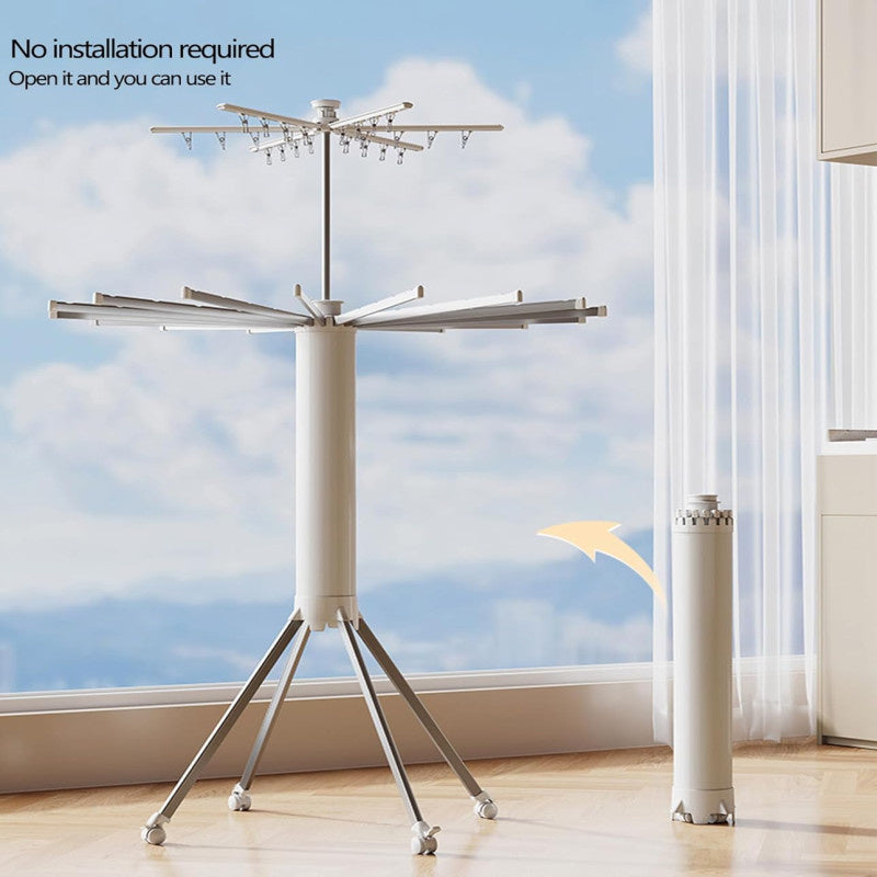 Octopus Cylinder Clothes Drying Rack