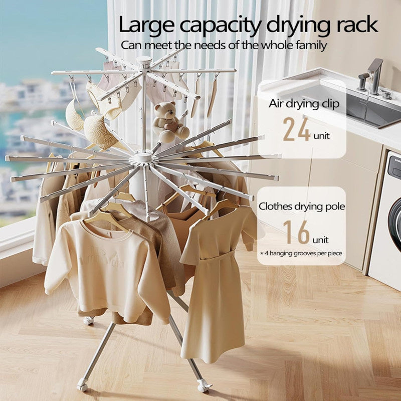Octopus Cylinder Clothes Drying Rack