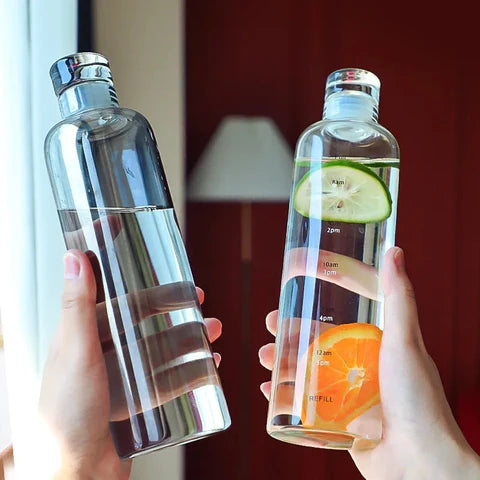 ٹائم مارکر کے ساتھ 500ml بڑی صلاحیت والی شیشے کی بوتل