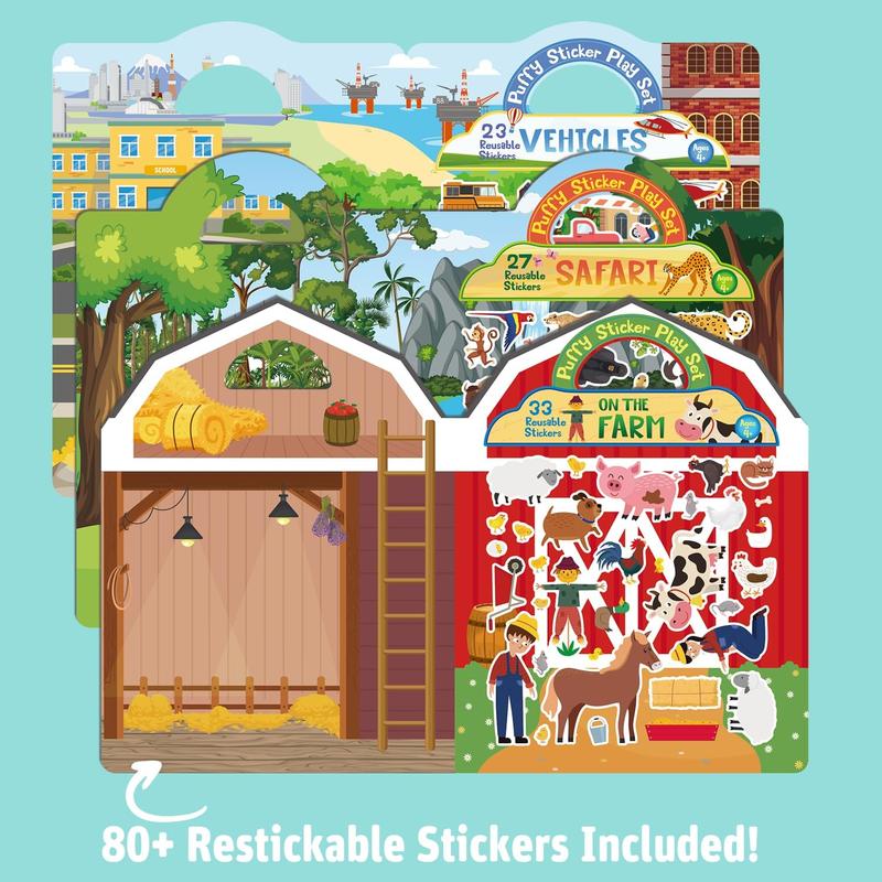 Reusable Puffy Sticker Book