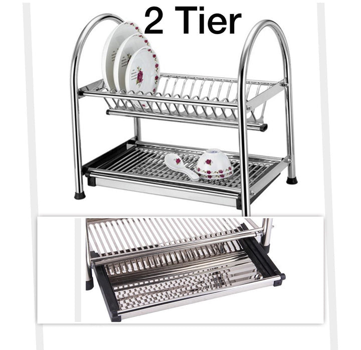 Steel Dish Rack with 2 layer