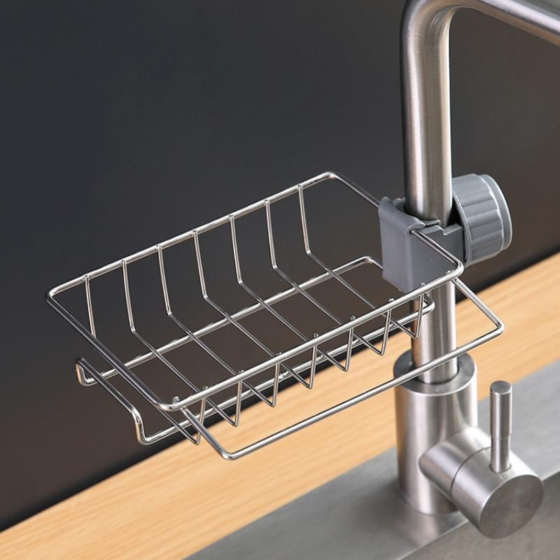 Clamp-On Faucet Sink Rack