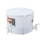 White water dispenser with two spouts on a white background