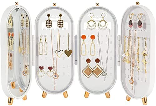 Acrylic Foldable Jewelry Box with Mirror