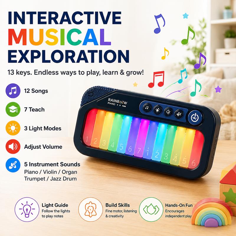 Electronic Coloured Lights Piano – product view 4 of 8