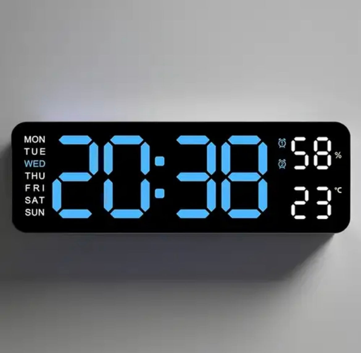 Modern LED Wall Clock with Large Display