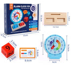 Wooden Alarm Clock – Educational Toy for Kids