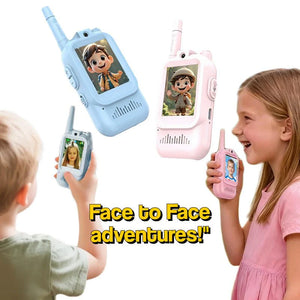 Face-to-Face Video Walkie Talkie Set — Blue and Pink pair for kids
