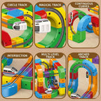 Magnetic Gravity-Defying Electric Track Car Toy