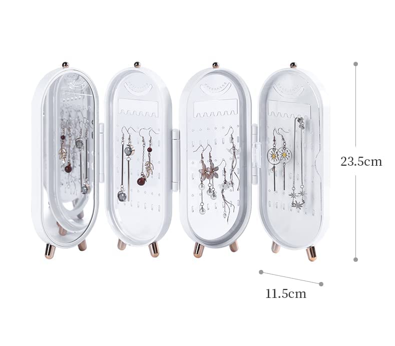 Acrylic Foldable Jewelry Box with Mirror