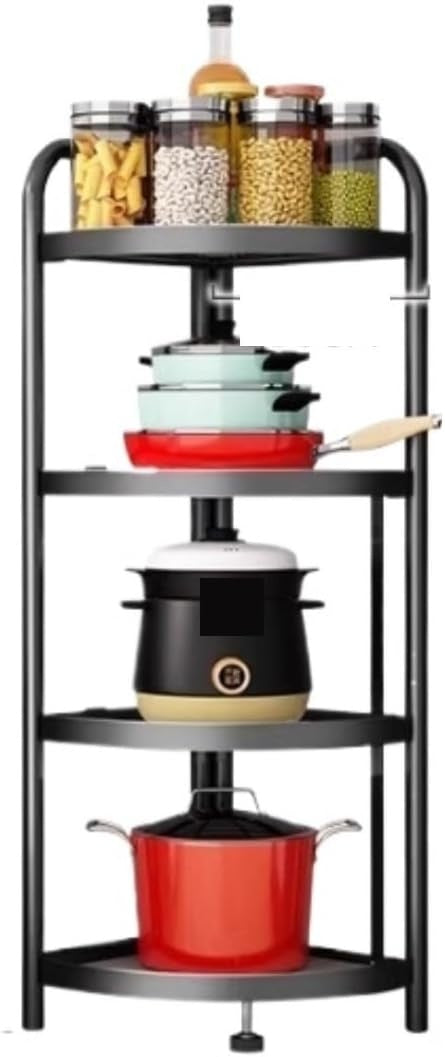 Foldable Corner Shelf Rack (4-Tier)