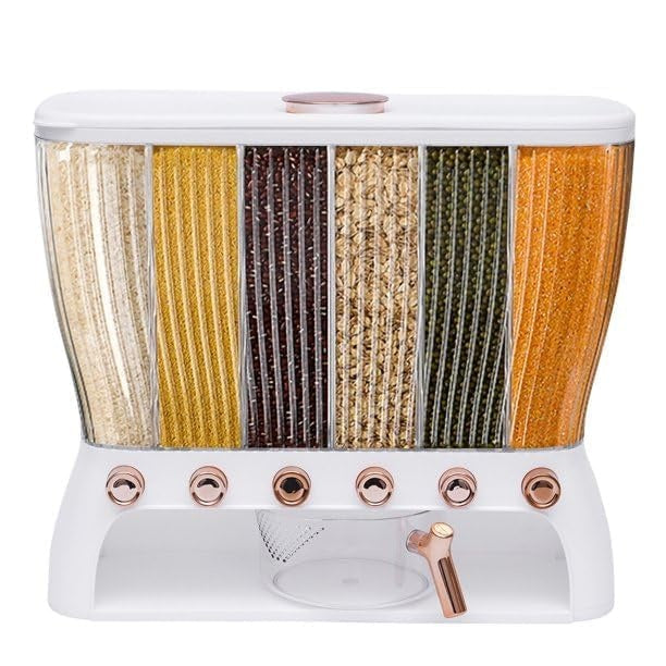 6-Grid Dry Food Dispenser