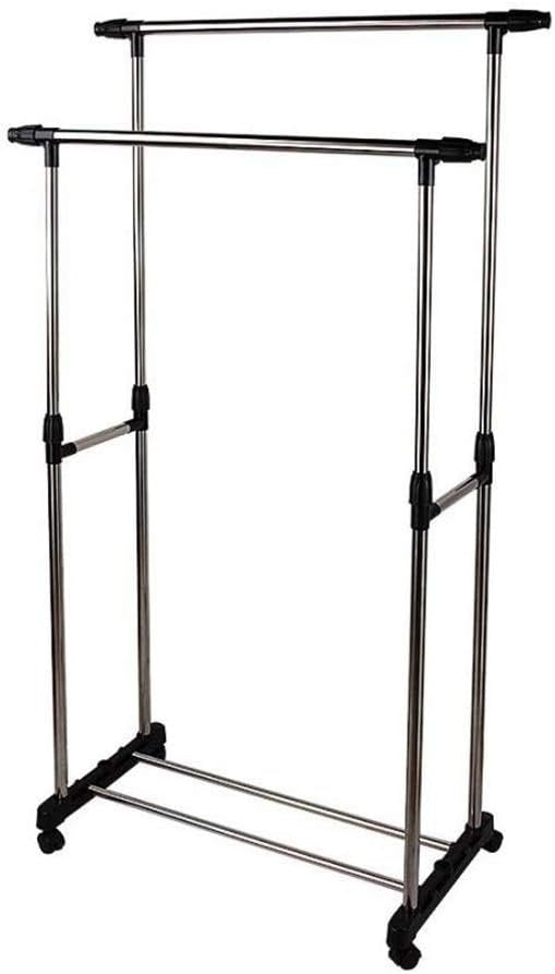Double Rail Adjustable Garment Rack