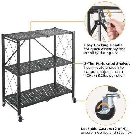 Foldable Kitchen/Storage Rack