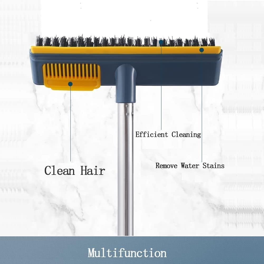 2-in-1 Rotating Floor Scrubber with Squeegee