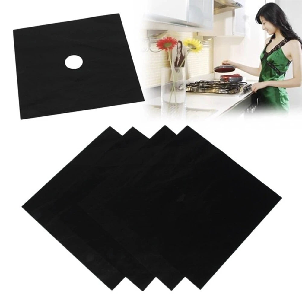 Reusable Gas Stove Burner Protectors (4-Pack)