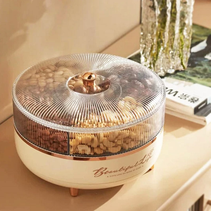 360° Rotating Dry Fruit Storage Container – 2-Layer