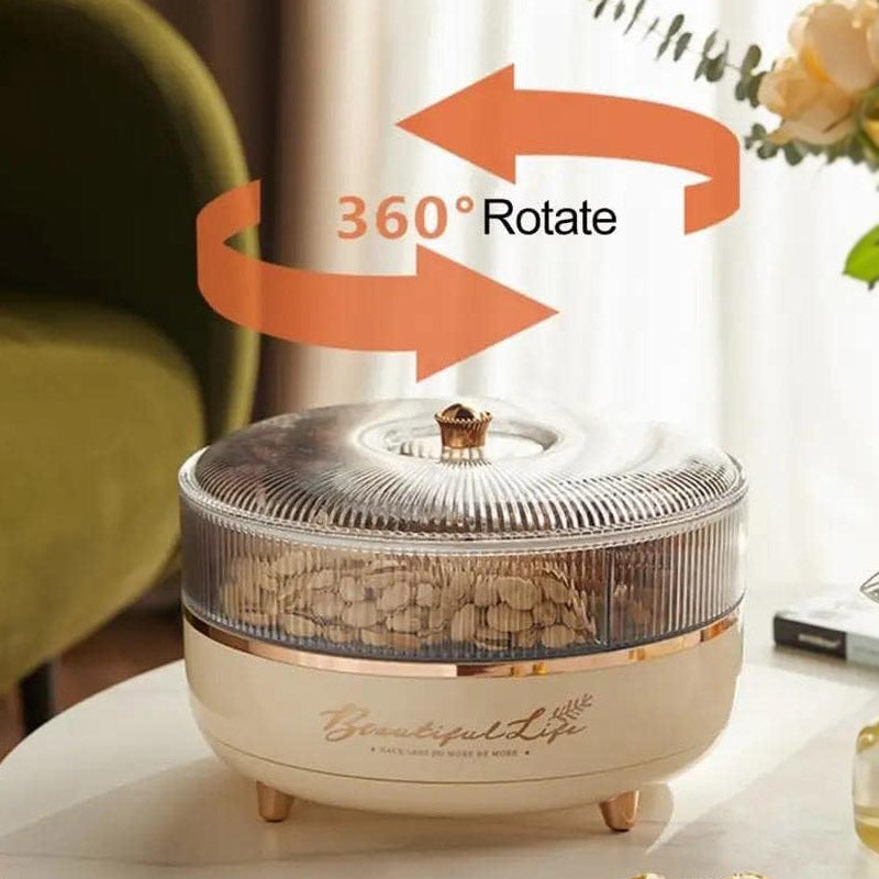 360° Rotating Dry Fruit Storage Container – 2-Layer