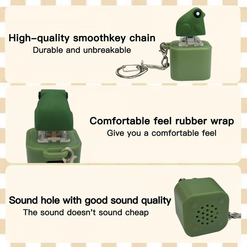 Croaking Frog Clicker Keychain