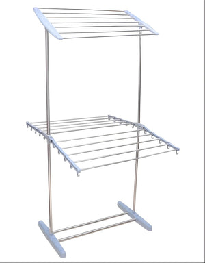 2-Layer Mobile Towel Rack