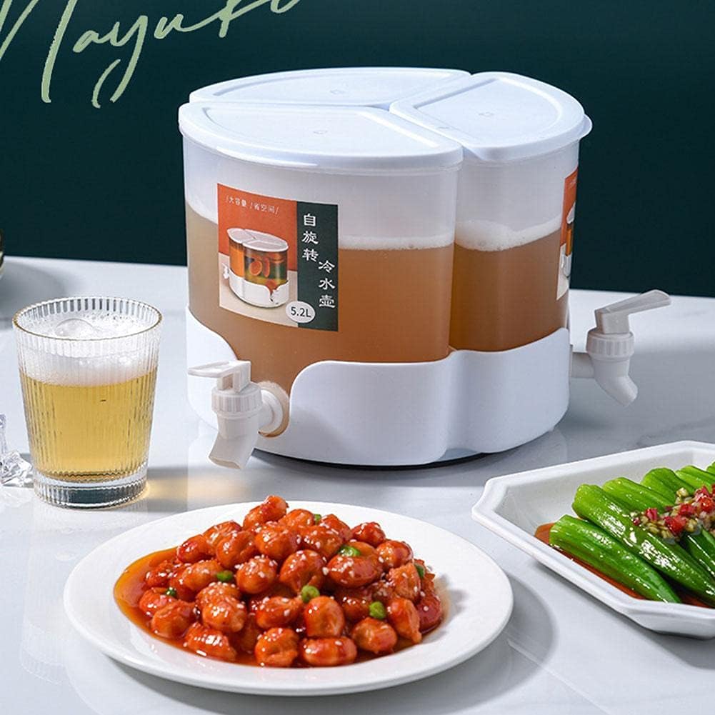 Drink Dispenser with 3 Compartments