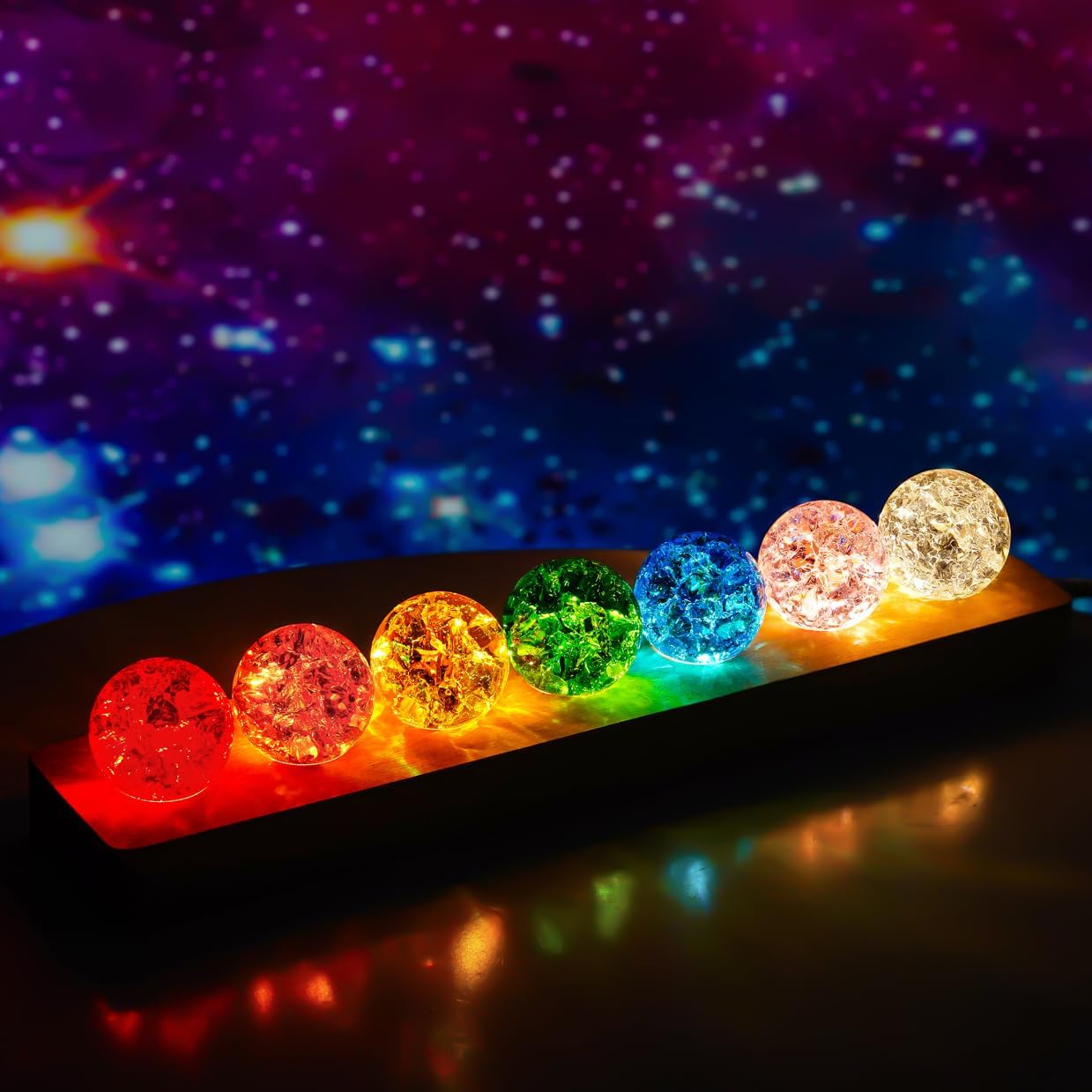Seven Chakra Natural Crystal Ball