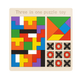3-in-1 Wooden Puzzle Set
