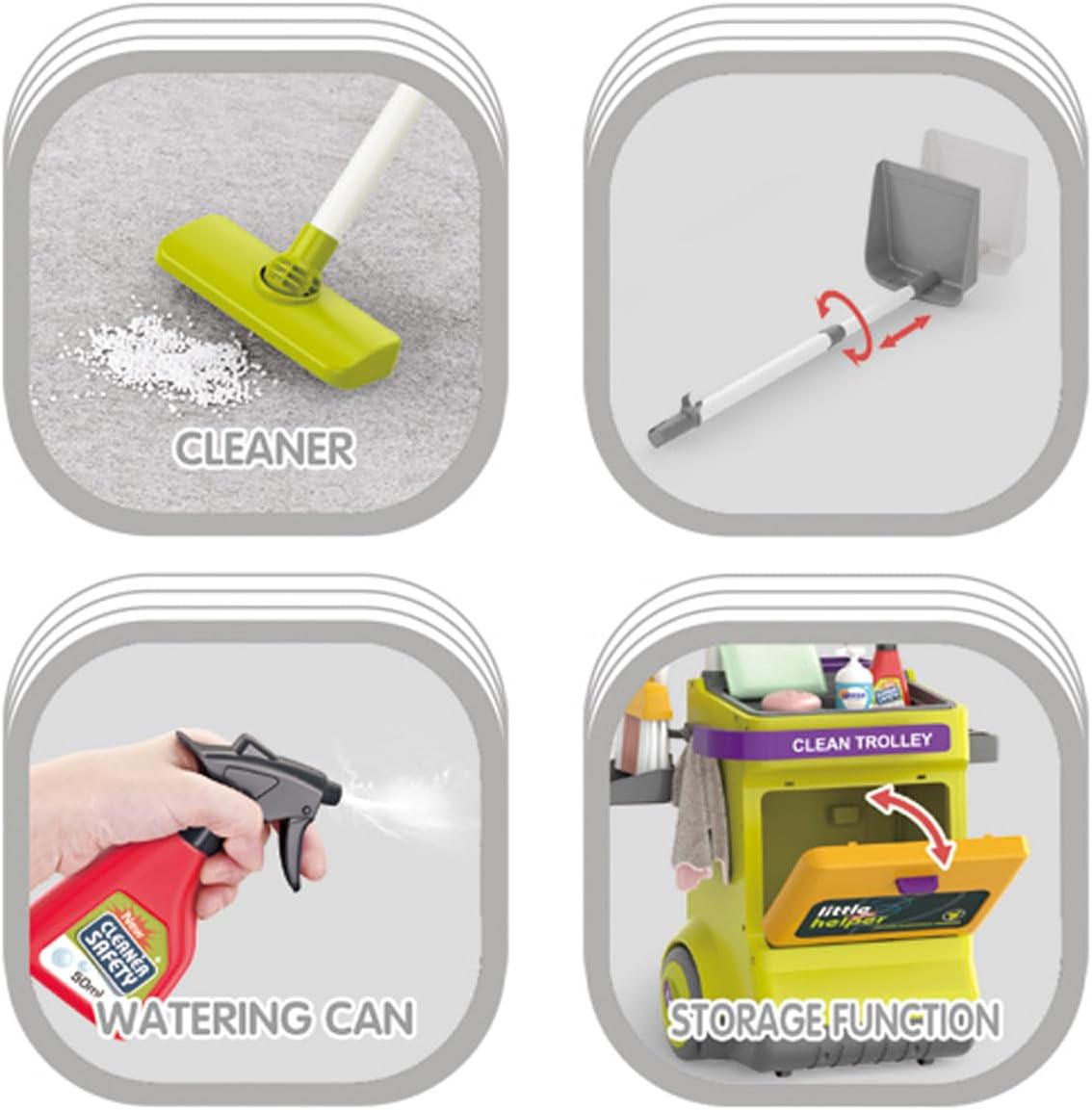 MiniClean Kids Cleaning Cart