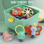7 Pcs Baby Rattle Teether Set