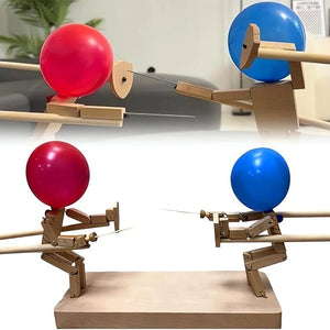 BalloonBrawlers – Handmade Wooden Fighter Puppets – board & card games for kids, available at ASH Homes Pakistan