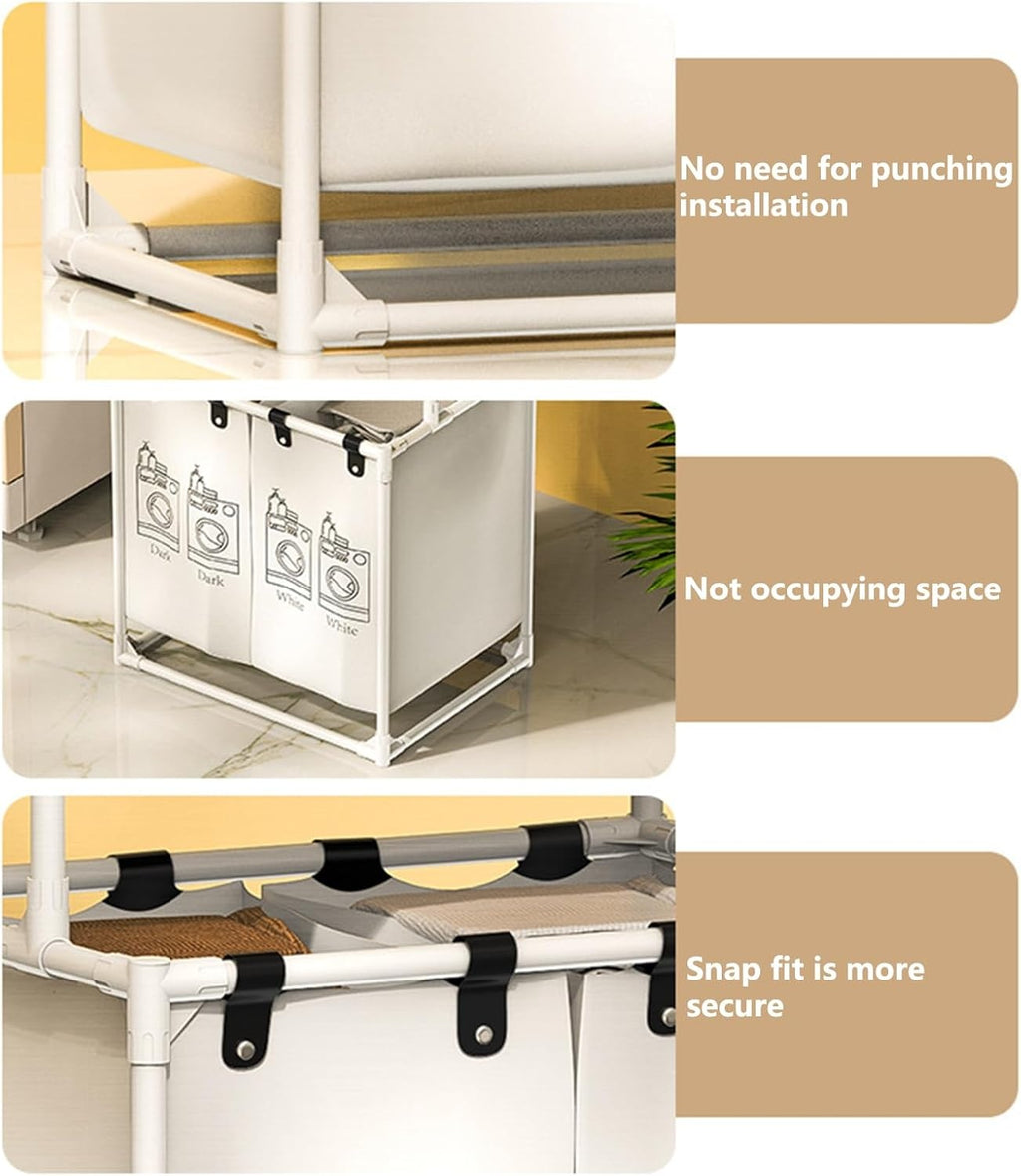 Laundry Sorter with Removable Bags