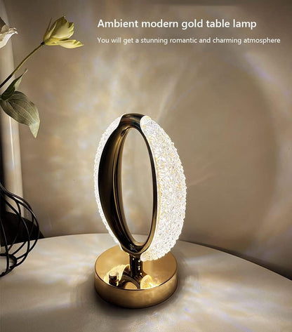 3W LED Oval Crystal Table Lamp