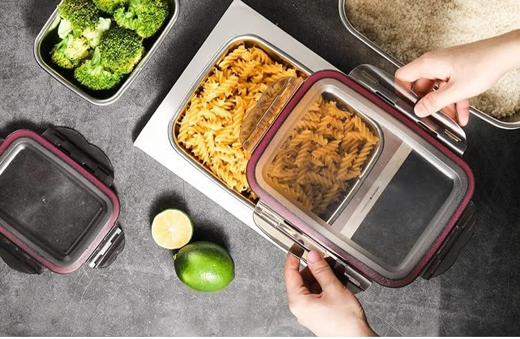 4-Piece Stainless Steel Bento Box Set