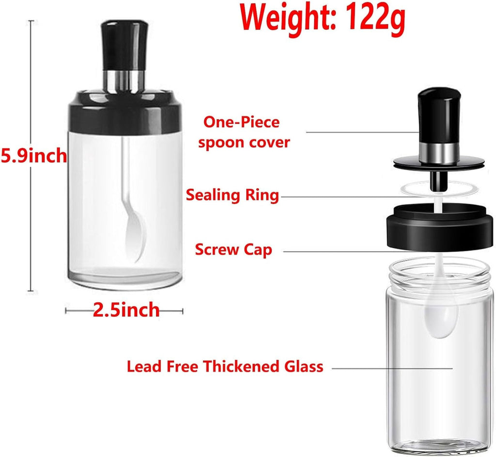 Glass Spice Jars with PP Lid