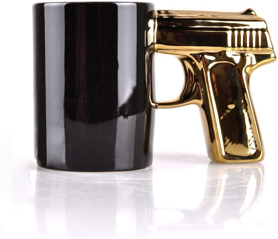 Pistol-Shaped Ceramic Mug