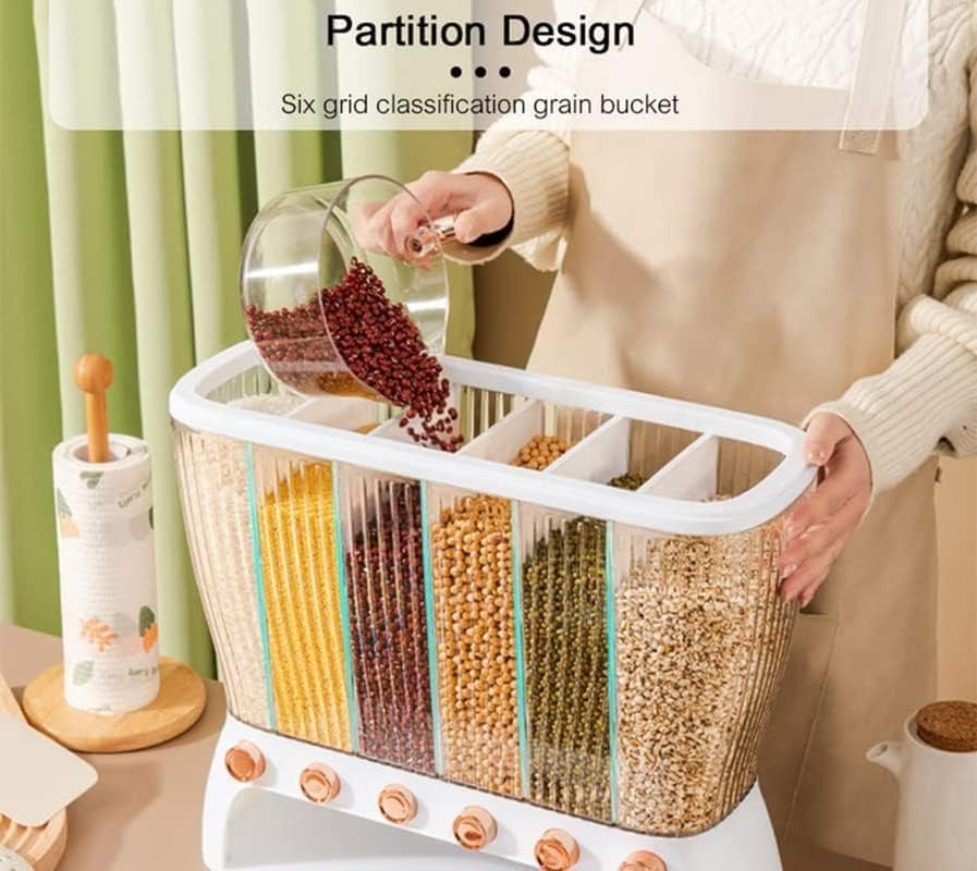 6-Grid Dry Food Dispenser